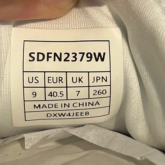 Dream Pairs Women's White Lace Up Platform Sneakers Shoes Size 9 - Picture 10 of 10